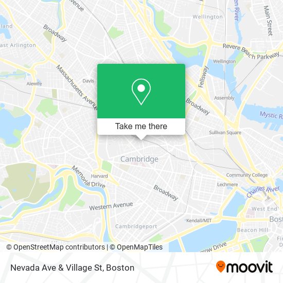 Nevada Ave & Village St map