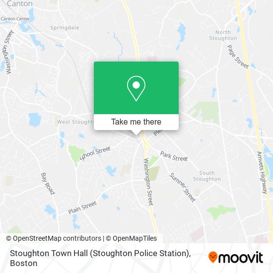 Stoughton Town Hall (Stoughton Police Station) map