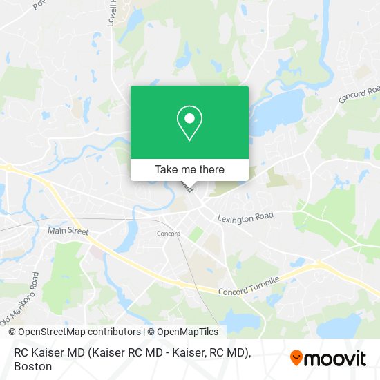 RC Kaiser MD map