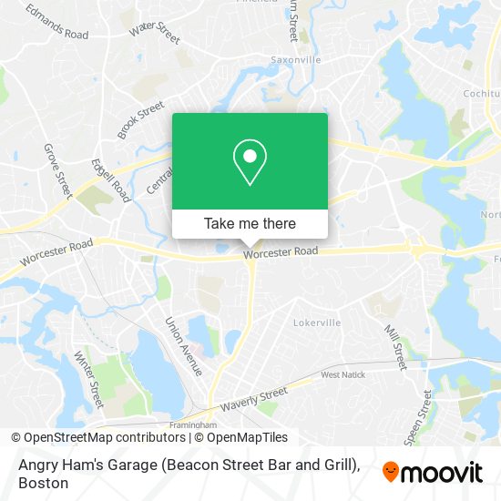 Angry Ham's Garage (Beacon Street Bar and Grill) map