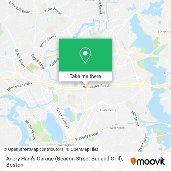 Angry Ham's Garage (Beacon Street Bar and Grill) map