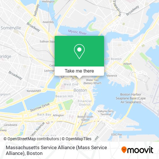 Massachusetts Service Alliance (Mass Service Alliance) map