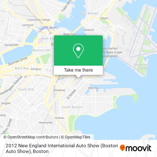 2012 New England International Auto Show (Boston Auto Show) map