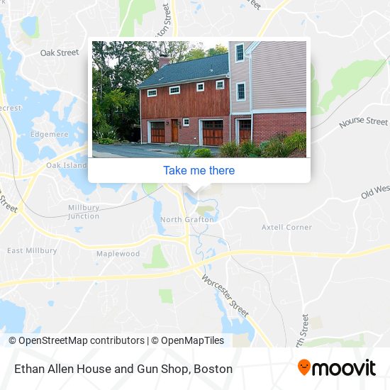 Ethan Allen House and Gun Shop map