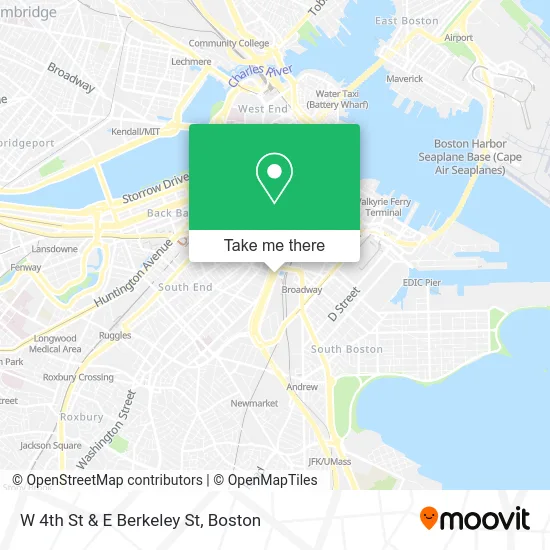 W 4th St & E Berkeley St map