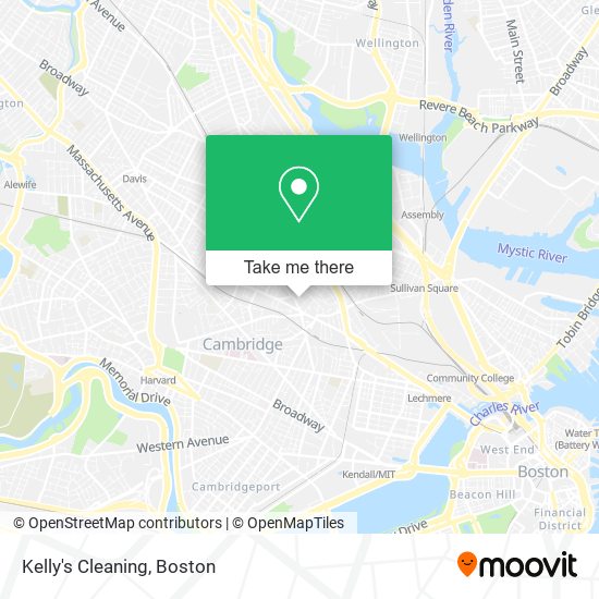 Kelly's Cleaning map