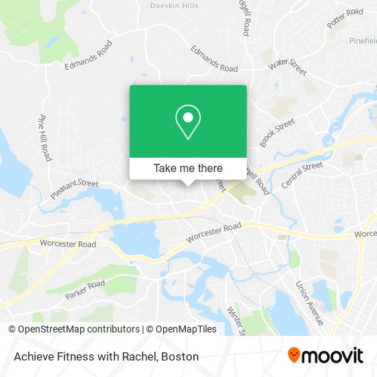 Achieve Fitness with Rachel map