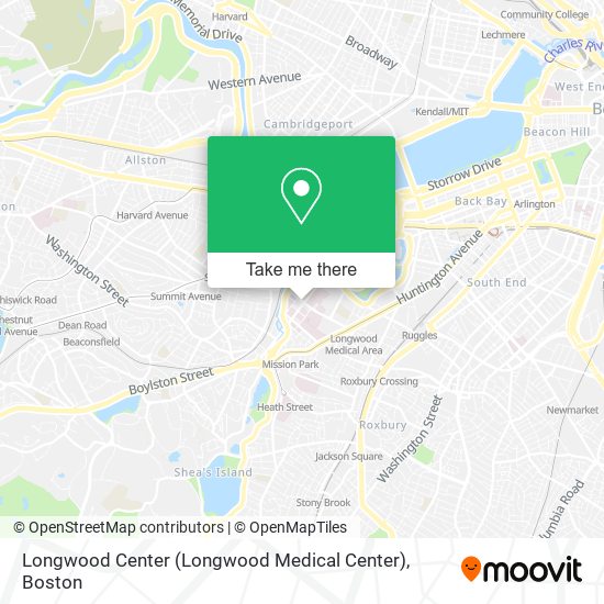 Longwood Center (Longwood Medical Center) map