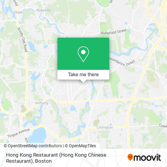 Hong Kong Restaurant map