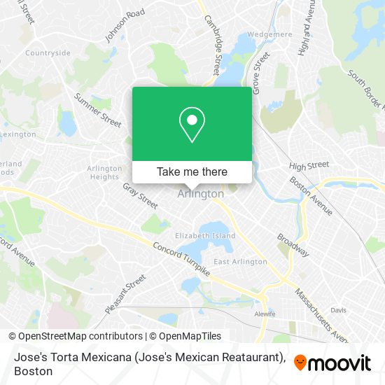 Mapa de Jose's Torta Mexicana (Jose's Mexican Reataurant)