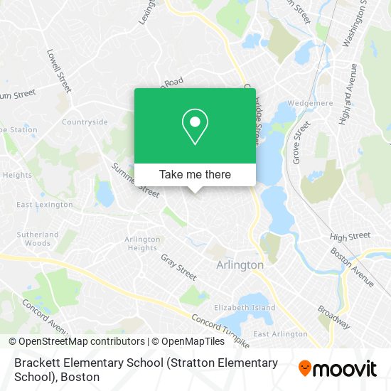Brackett Elementary School (Stratton Elementary School) map