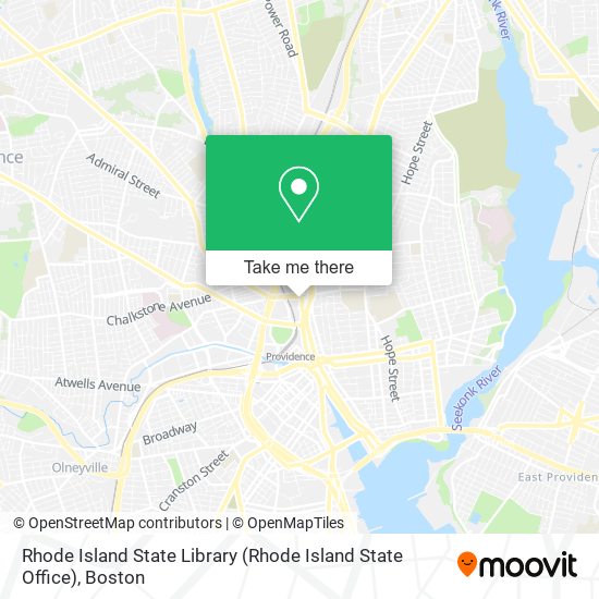 Mapa de Rhode Island State Library