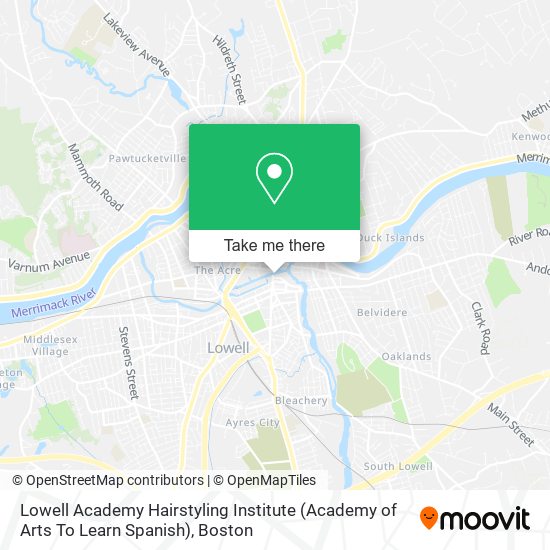 Lowell Academy Hairstyling Institute (Academy of Arts To Learn Spanish) map