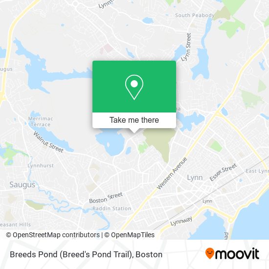 Breeds Pond (Breed's Pond Trail) map