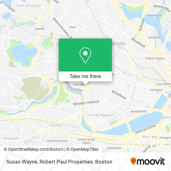 Mapa de Susan Wayne, Robert Paul Properties