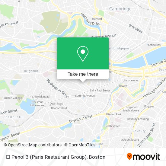 Mapa de El Penol 3 (Paris Restaurant Group)