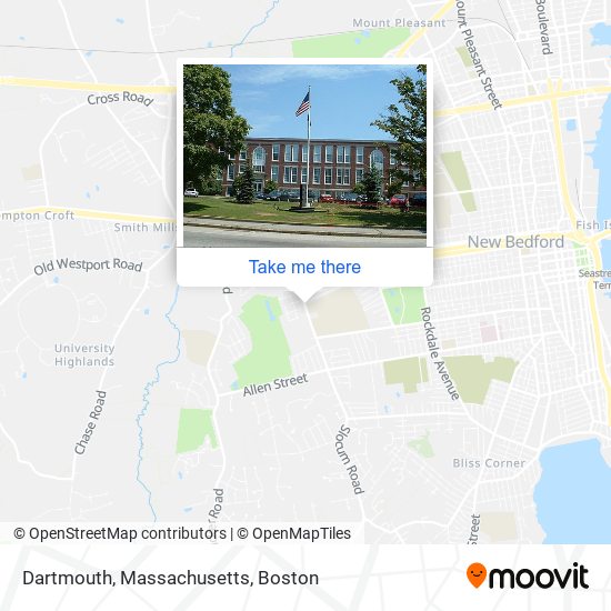 Dartmouth, Massachusetts map