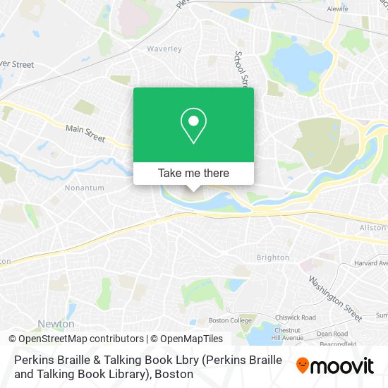 Perkins Braille & Talking Book Lbry (Perkins Braille and Talking Book Library) map