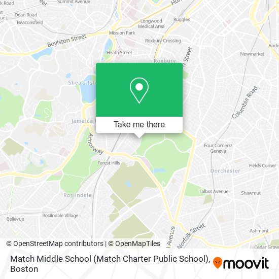 Mapa de Match Middle School (Match Charter Public School)