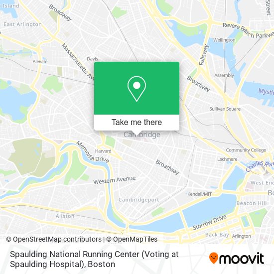 Spaulding National Running Center (Voting at Spaulding Hospital) map