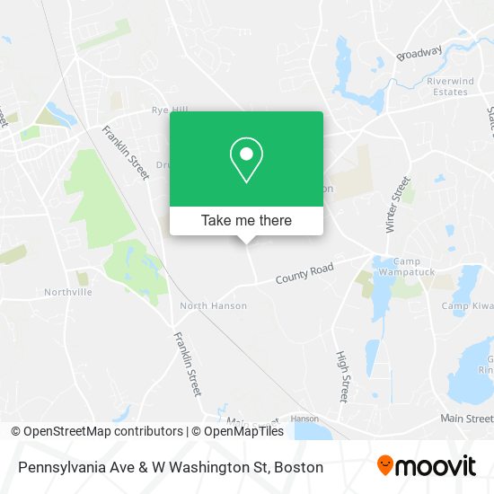 Mapa de Pennsylvania Ave & W Washington St