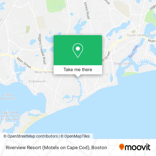 Riverview Resort (Motels on Cape Cod) map
