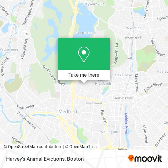 Mapa de Harvey's Animal Evictions
