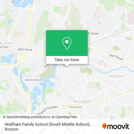Waltham Family School (South Middle School) map