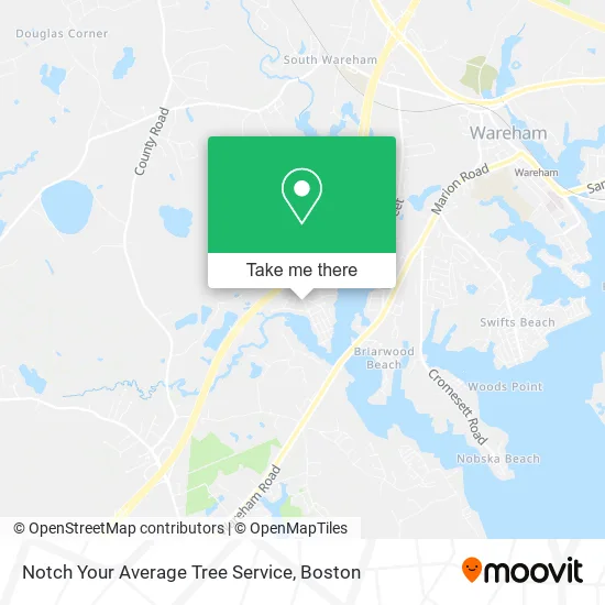 Notch Your Average Tree Service map