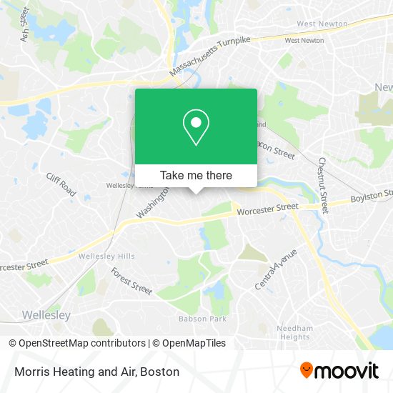 Morris Heating and Air map