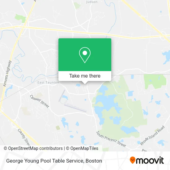 George Young Pool Table Service map