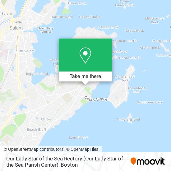 Our Lady Star of the Sea Rectory map