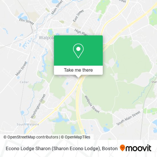 Econo Lodge Sharon map