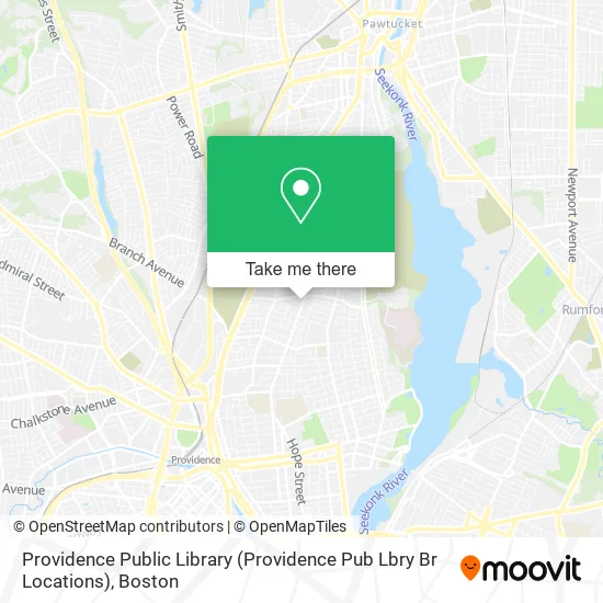 Mapa de Providence Public Library (Providence Pub Lbry Br Locations)