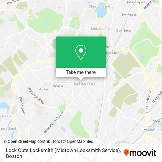 Mapa de Lock Outs Locksmith (Midtown Locksmith Service)