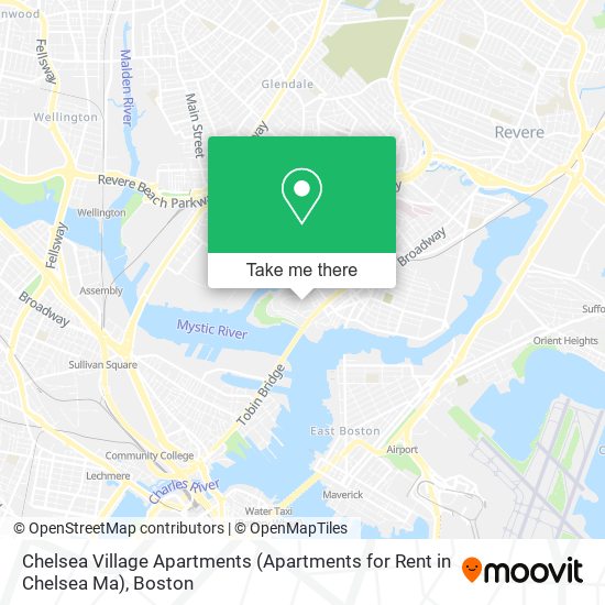Mapa de Chelsea Village Apartments (Apartments for Rent in Chelsea Ma)