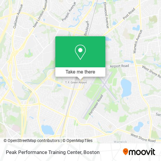 Peak Performance Training Center map