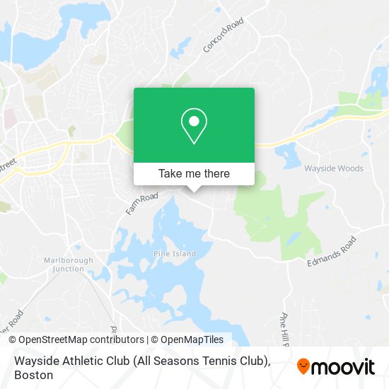 Wayside Athletic Club (All Seasons Tennis Club) map