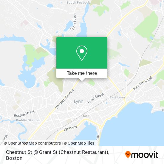 Mapa de Chestnut St @ Grant St (Chestnut Restaurant)