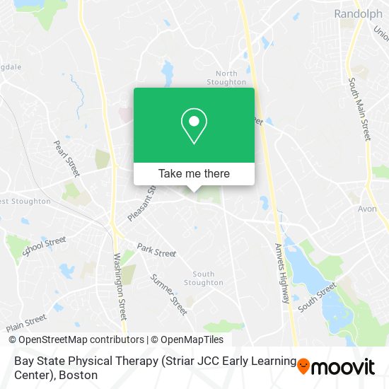 Mapa de Bay State Physical Therapy (Striar JCC Early Learning Center)