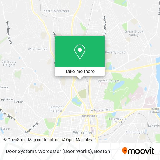 Mapa de Door Systems Worcester (Door Works)