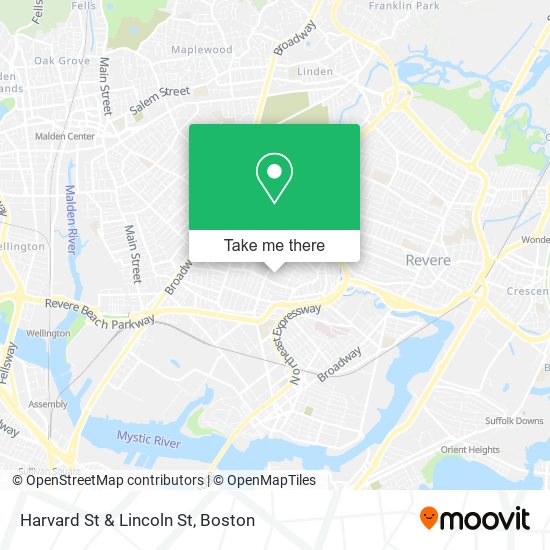 Harvard St & Lincoln St map