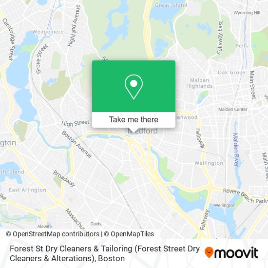 Forest St Dry Cleaners & Tailoring (Forest Street Dry Cleaners & Alterations) map