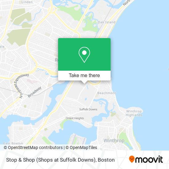 Mapa de Stop & Shop (Shops at Suffolk Downs)