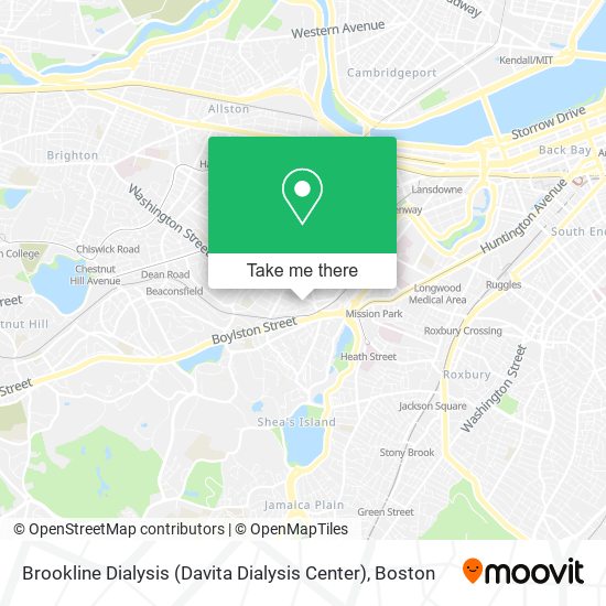 Brookline Dialysis (Davita Dialysis Center) map