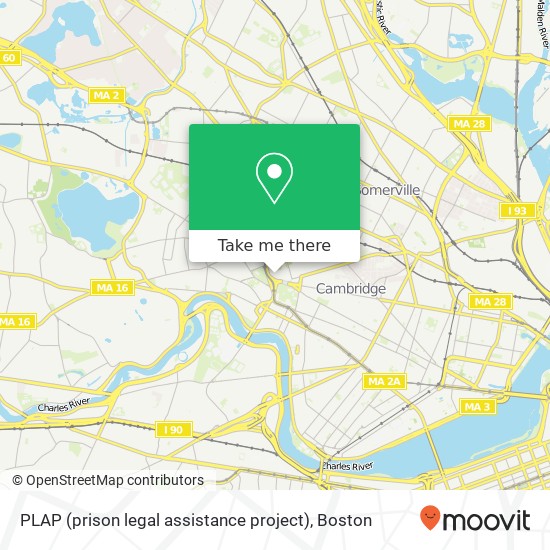 PLAP (prison legal assistance project) map