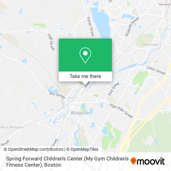 Mapa de Spring Forward Children's Center (My Gym Children's Fitness Center)