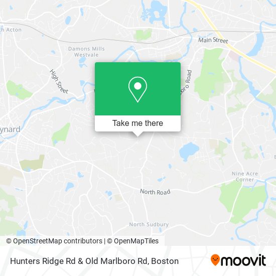 Mapa de Hunters Ridge Rd & Old Marlboro Rd