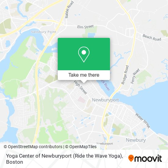 Yoga Center of Newburyport (Ride the Wave Yoga) map