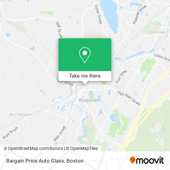 Mapa de Bargain Price Auto Glass